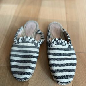 Kate spade stripes espadrille slides